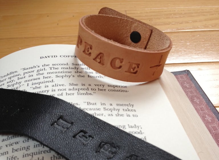 MakerSpace Wednesday – Leather bookmarks and bracelets