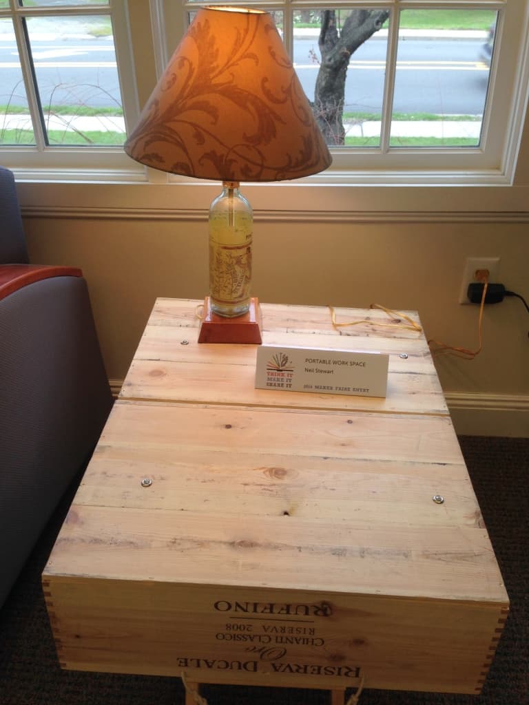 Handmade portable workspace desk