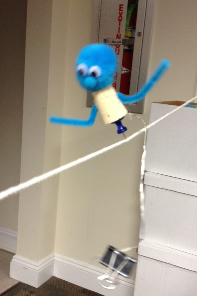 Activity - Balancing Toys - at 2015 Maker Faire at HFPL