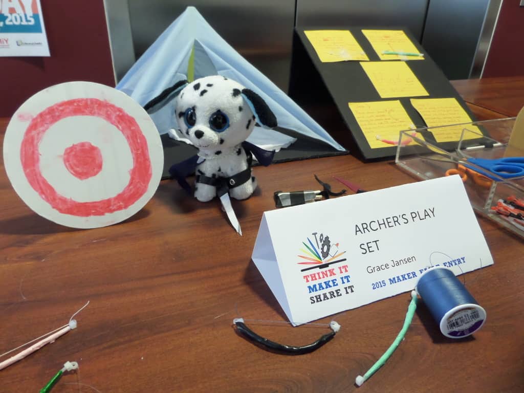 Archer's Play Set at 2015 Makers Faire at HFPL