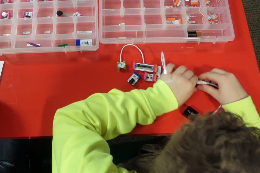 Activity - Little Bits - at 2015 Maker Faire at HFPL