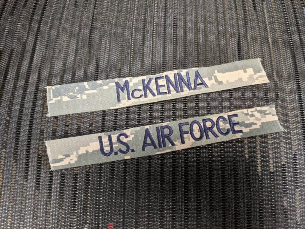 Brian McKenna's name tags