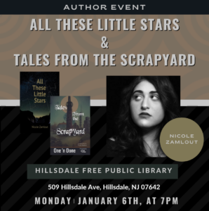 Book Talk with Local Author Nicole Zamlout- January 6th-7PM