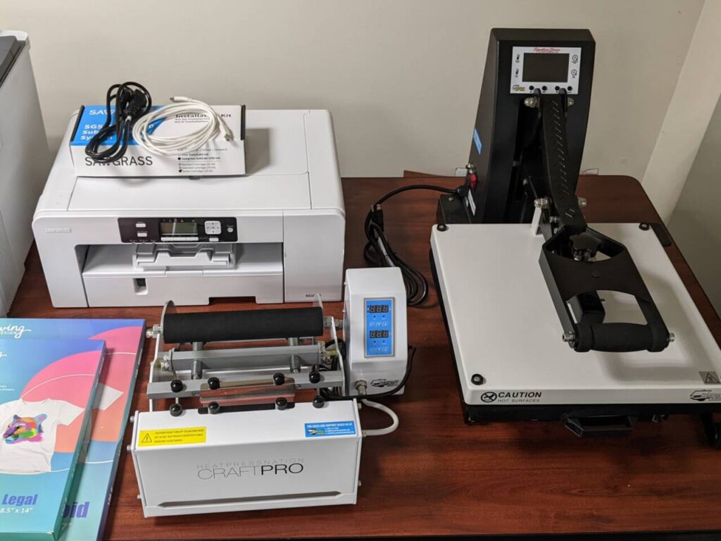 Sublimation printer at the Hillsdale Free Public Library