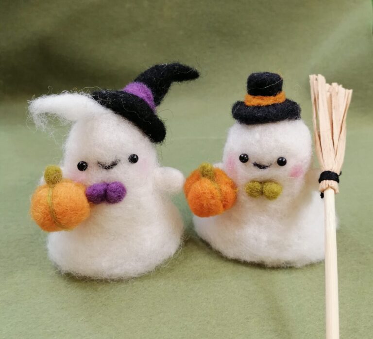 Ghosts - felting craft