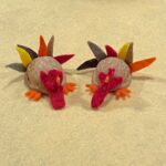 Turkeys - Go Nuts! walnut shell menagerie at Hillsdale Library