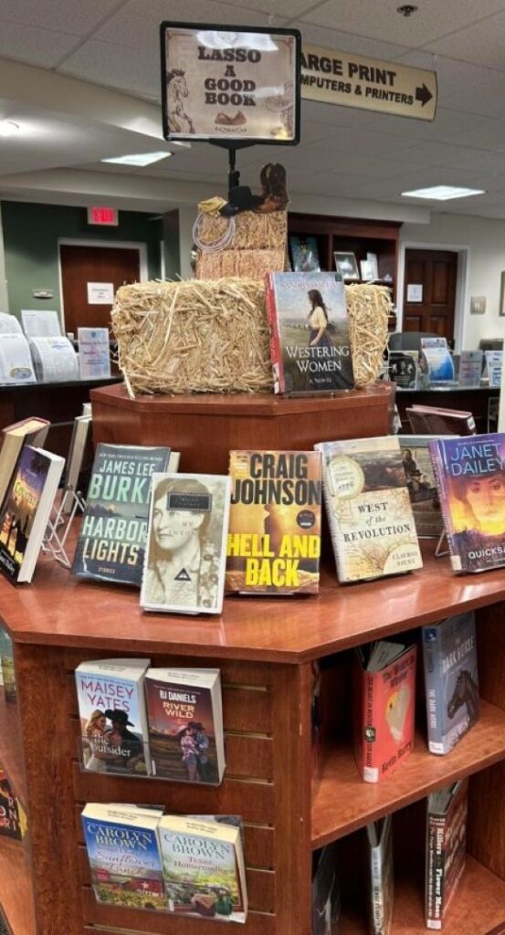 Lasso a Good Book Table at Hillsdale Free Public Library