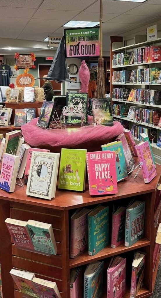Wicked for Good Book Table at Hillsdale Free Public Library