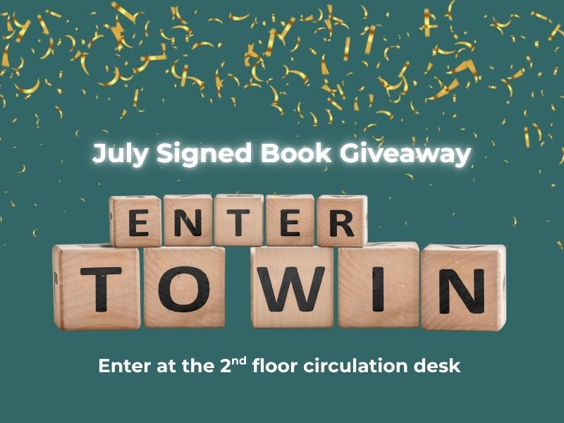 Book raffle sign, Enter to Win