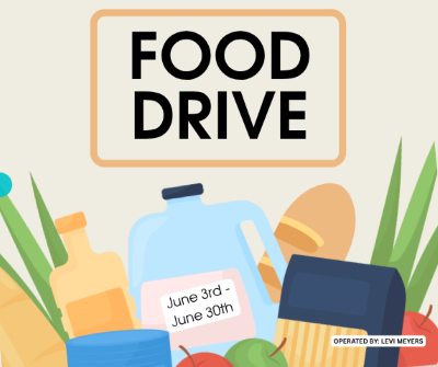 Food Drive June 3-30