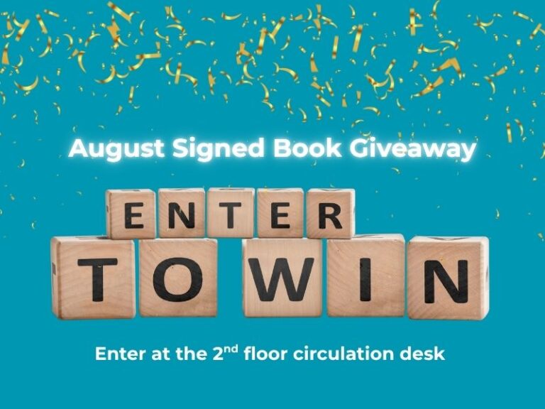 Book raffle sign, Enter to Win