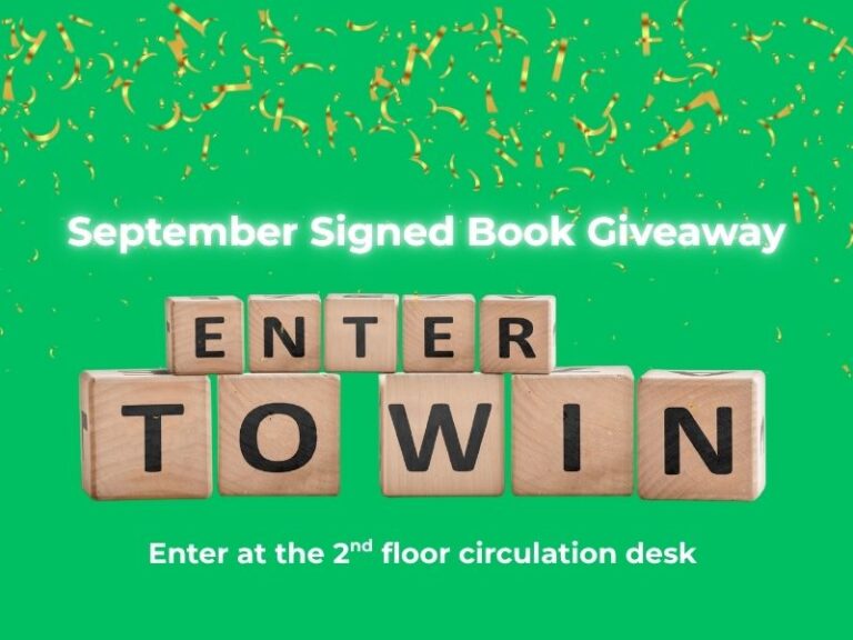 Enter to Win Signed Book Raffle